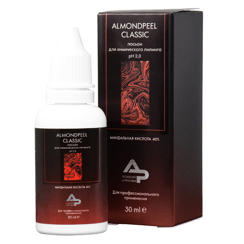 Миндальный пилинг ALMONDPEEL CLASSIC 40% рН 2.0 ACADEMY OF PEELINGS Миндальный пилинг ALMONDPEEL CLASSIC 40% рН 2.0 ACADEMY OF PEELINGS