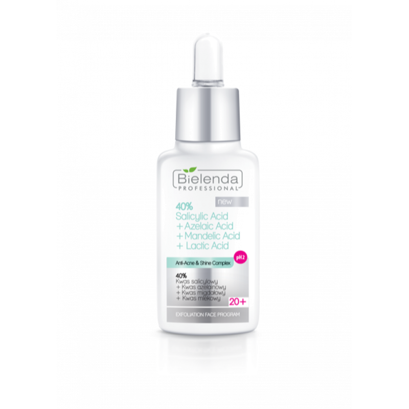 Пилинг для лица с кислотами 40% ANTI-ACNE BIELENDA PROFESSIONAL