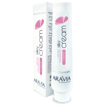 Шёлковый крем для ног с пудрой Silky Cream ARAVIA Professional