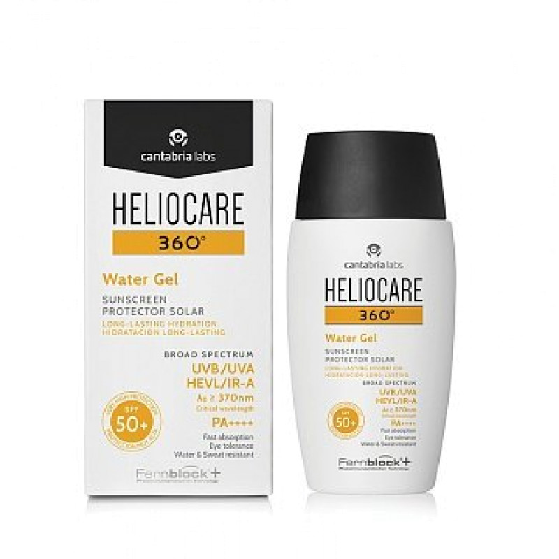 HELIOCARE 360º Water Gel Sunscreen B SPF 50+ Солнцезащитный увлажняющий гель-флюид бронзовый CANTABRIA LABS