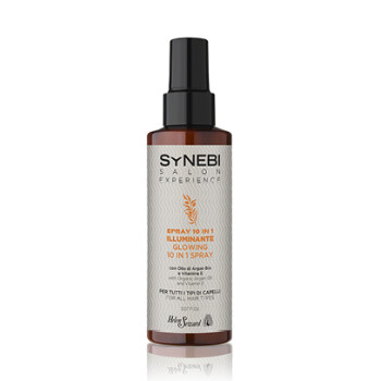 SYNEBI Glowing 10 in 1 Spray Спрей-маска 10 в 1 с аргановым маслом и витамином Е HELEN SEWARD
