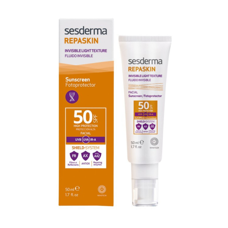 REPASKIN SILK TOUCH COLOUR Facial sunscreen SPF 50 – Средство солнцезащитное с нежностью шелка с тонирующим эффектом для лица СЗФ 50 SESDERMA
